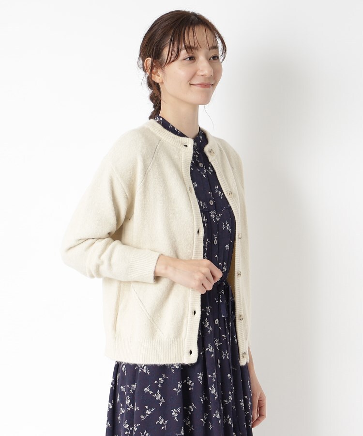 ローラアシュレイ(LAURA ASHLEY)の【2WAY／FOX混】クルーネックニット9