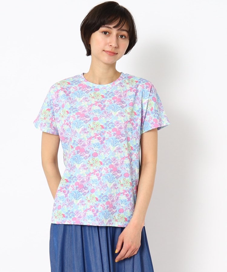 ローラアシュレイ(LAURA ASHLEY)の【洗える】プリント ドルマンTシャツ13