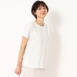 ローラアシュレイ(LAURA ASHLEY)の【洗える】プリント ドルマンTシャツ グレー(112)