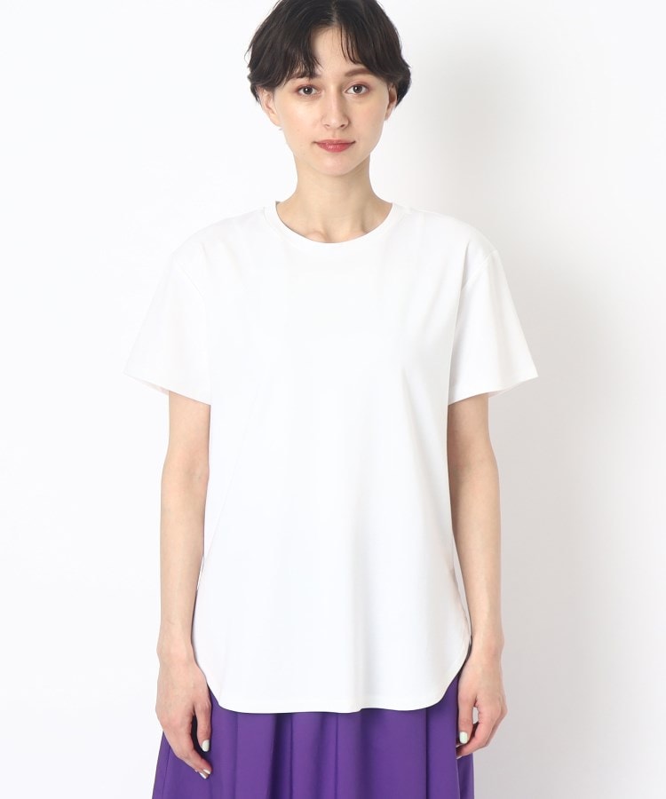 ローラアシュレイ(LAURA ASHLEY)の【接触冷感/洗える】プリントパイピングTシャツ1