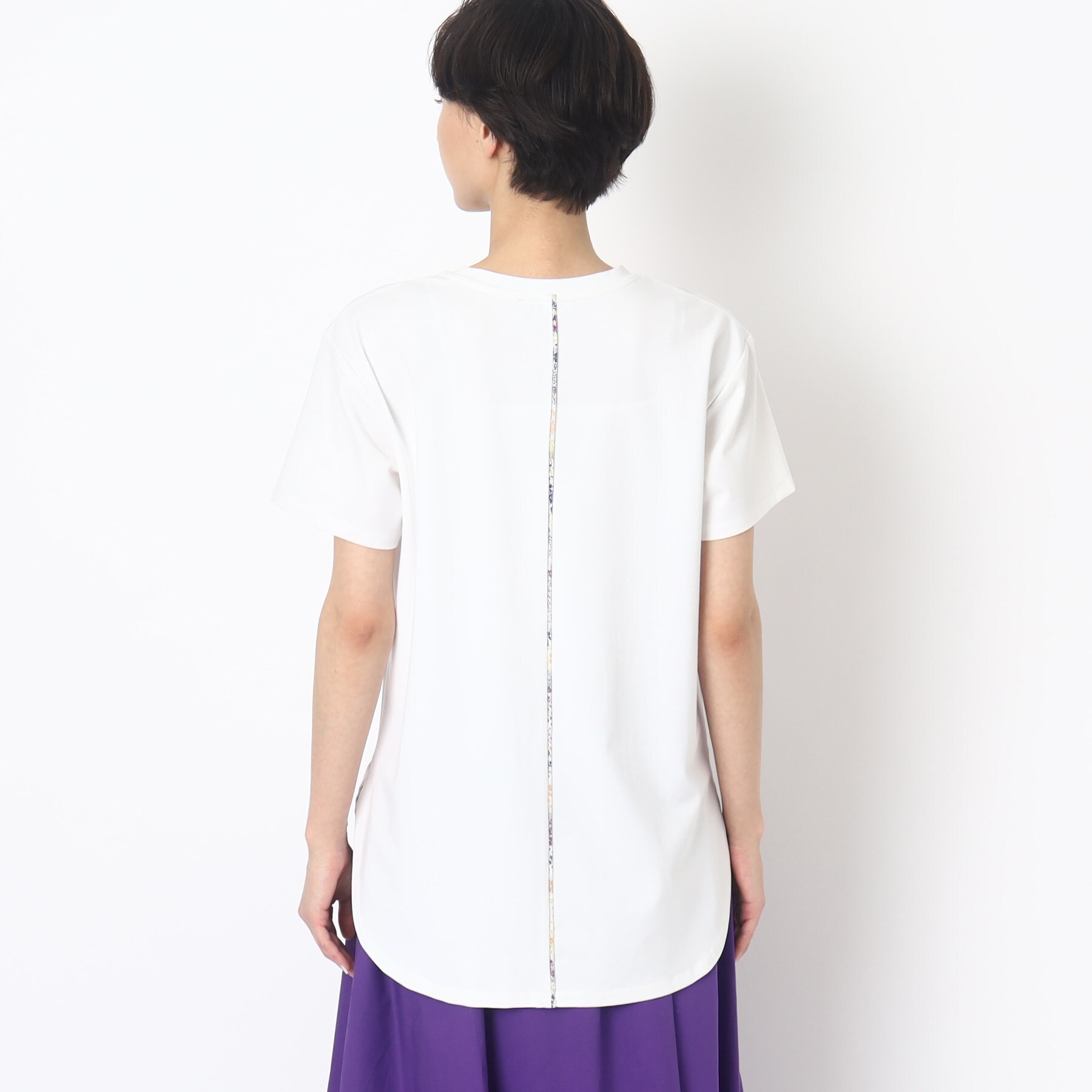 ローラアシュレイ(LAURA ASHLEY)の【接触冷感/洗える】プリントパイピングTシャツ3