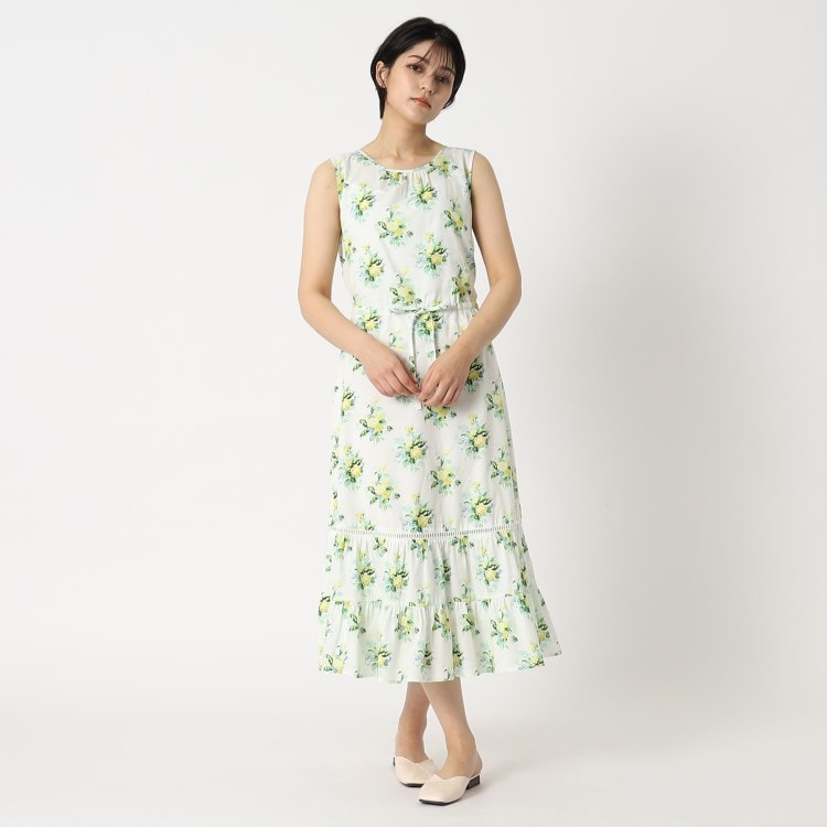 ローラアシュレイ(LAURA ASHLEY)の【70周年セレブレーティングプリント/洗える】ウインタリリー柄ワンピース