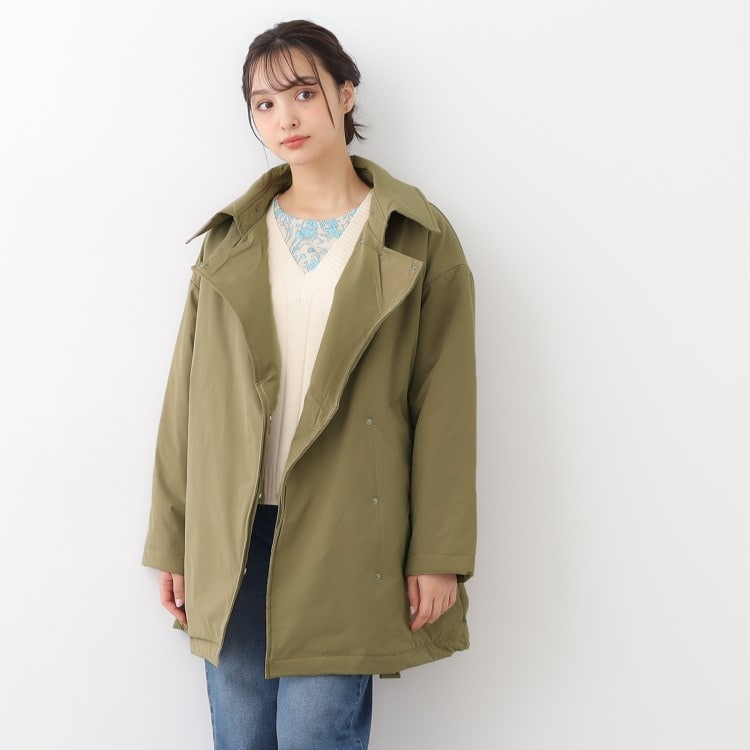 一部店舗限定／オーバーサイズ】ファイバー中綿コート（中綿