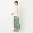 ローラアシュレイ(LAURA ASHLEY)の【5分袖/洗える/USAコットン100%】バンチドフラワープリントＴシャツ3
