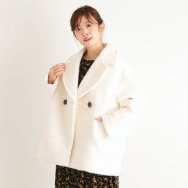 ローラアシュレイ(LAURA ASHLEY)の【オーバーサイズ／ライトウェーブ加工】ピーコート