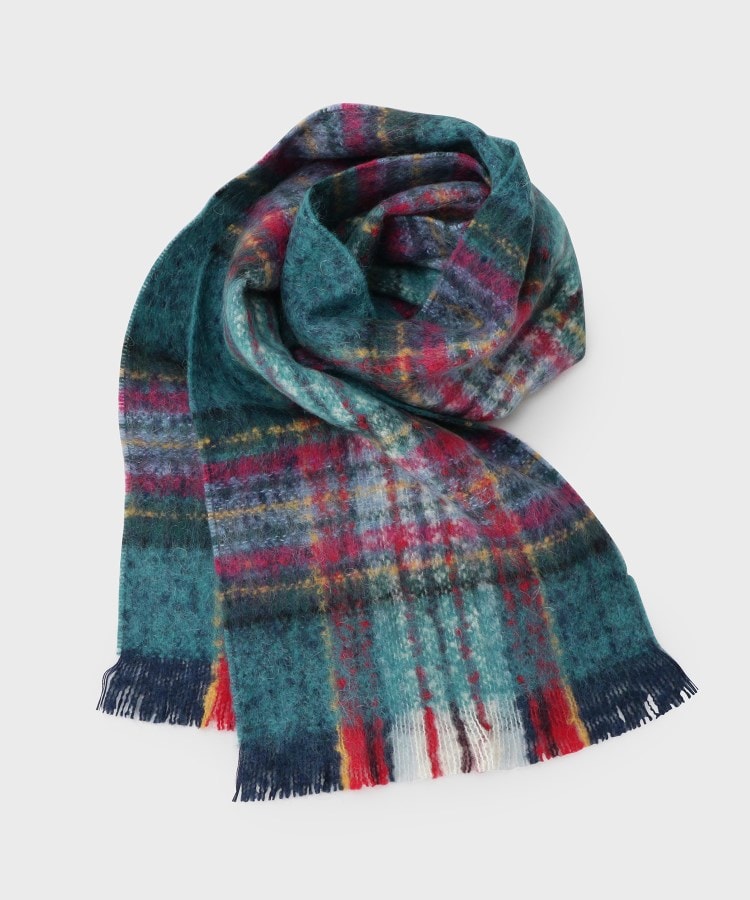 ローラアシュレイ(LAURA ASHLEY)の【フランス製／モヘヤ】チェックストール1