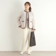 ローラアシュレイ(LAURA ASHLEY)の【横マチあり／3colors】ヘリンボーン ニットバッグ4