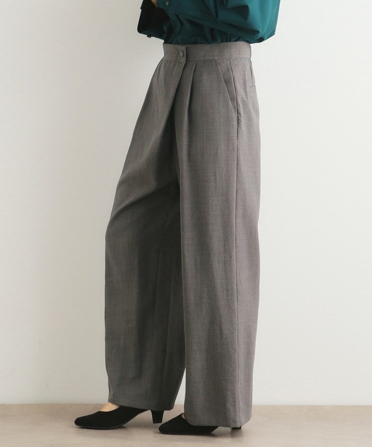 ローラアシュレイ(LAURA ASHLEY)の【タックあり】ラップパンツ2