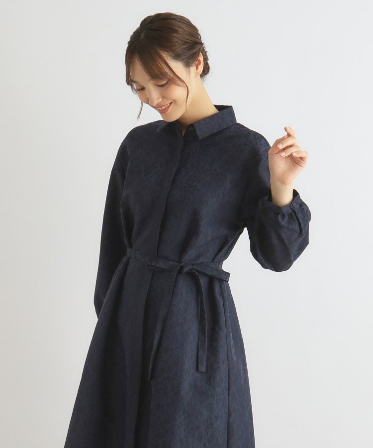 ローラアシュレイ(LAURA ASHLEY)の【3colors/洗える/ペチコート付き】ジャカードワンピース6