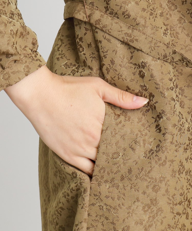 ローラアシュレイ(LAURA ASHLEY)の【3colors/洗える/ペチコート付き】ジャカードワンピース21