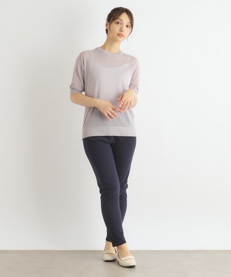 ローラアシュレイ(LAURA ASHLEY)の【接触冷感/シアー/洗える/4color】シアーニット3