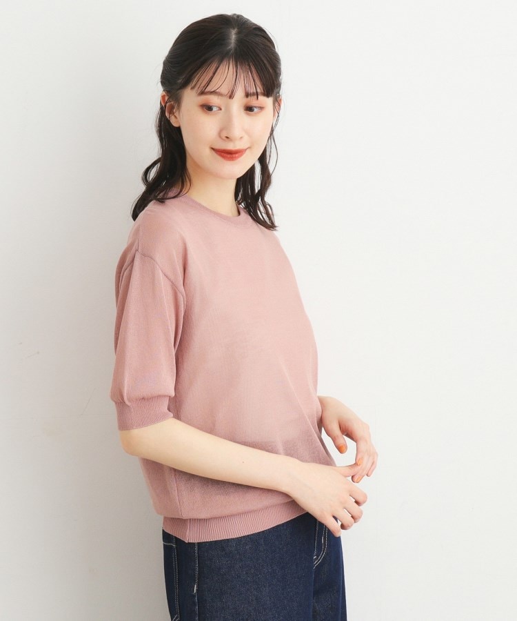 ローラアシュレイ(LAURA ASHLEY)の【接触冷感/シアー/洗える/4color】シアーニット10