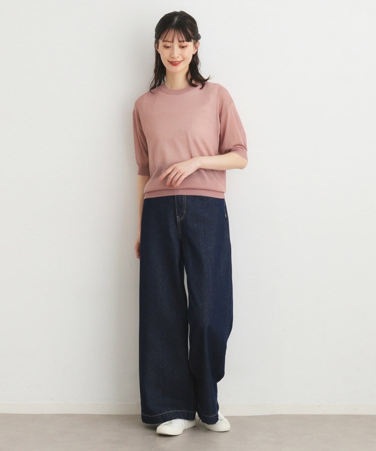 ローラアシュレイ(LAURA ASHLEY)の【接触冷感/シアー/洗える/4color】シアーニット11