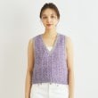 ローラアシュレイ(LAURA ASHLEY)の【ミックス糸/洗える】ツイードニットベスト9