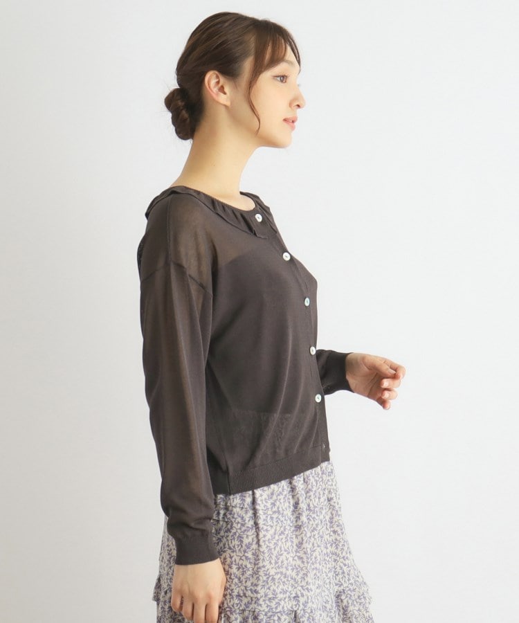 ローラアシュレイ(LAURA ASHLEY)の【接触冷感/洗える】フリルカラーカーディガン2
