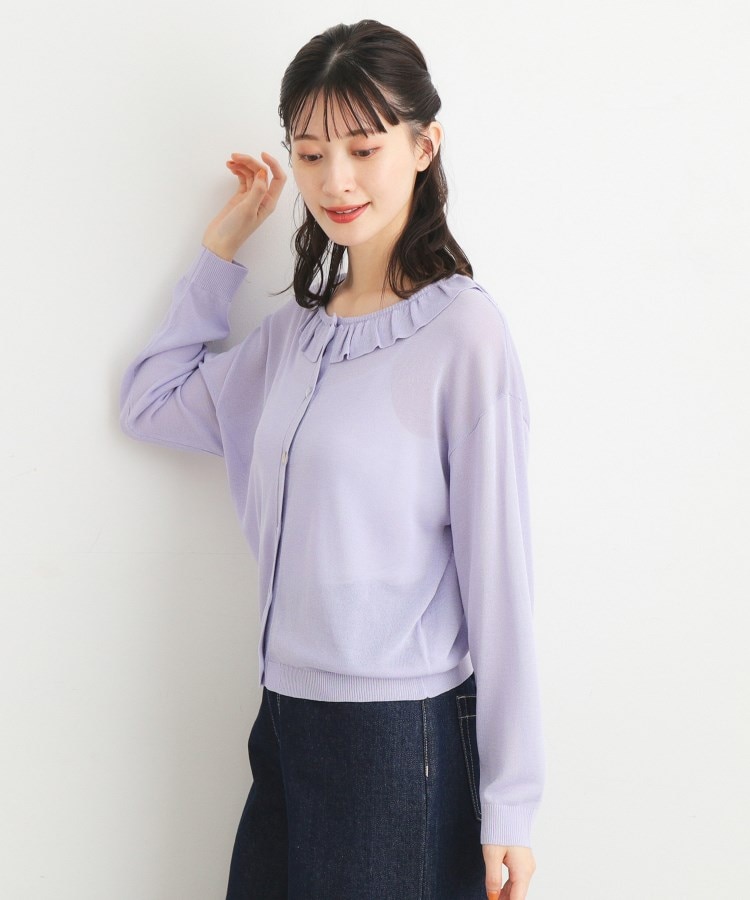 ローラアシュレイ(LAURA ASHLEY)の【接触冷感/洗える】フリルカラーカーディガン12