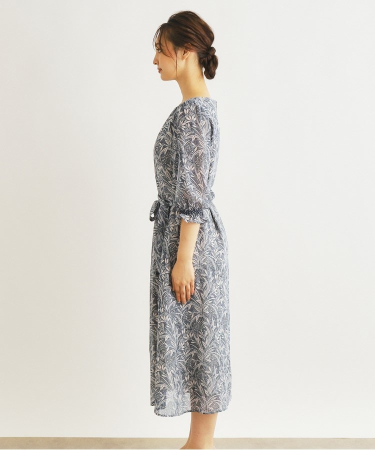 ローラアシュレイ(LAURA ASHLEY)の【楊柳生地/洗える/同柄アイテムあり】ウッドブロック リーブス柄ワンピース10