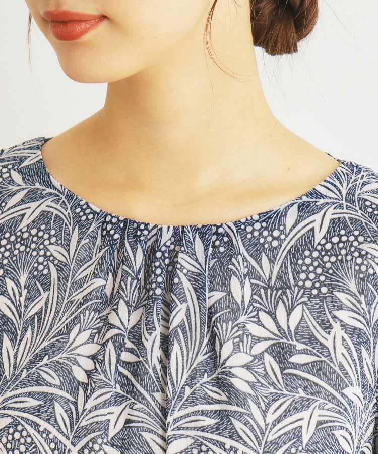 ローラアシュレイ(LAURA ASHLEY)の【楊柳生地/洗える/同柄アイテムあり】ウッドブロック リーブス柄ワンピース12