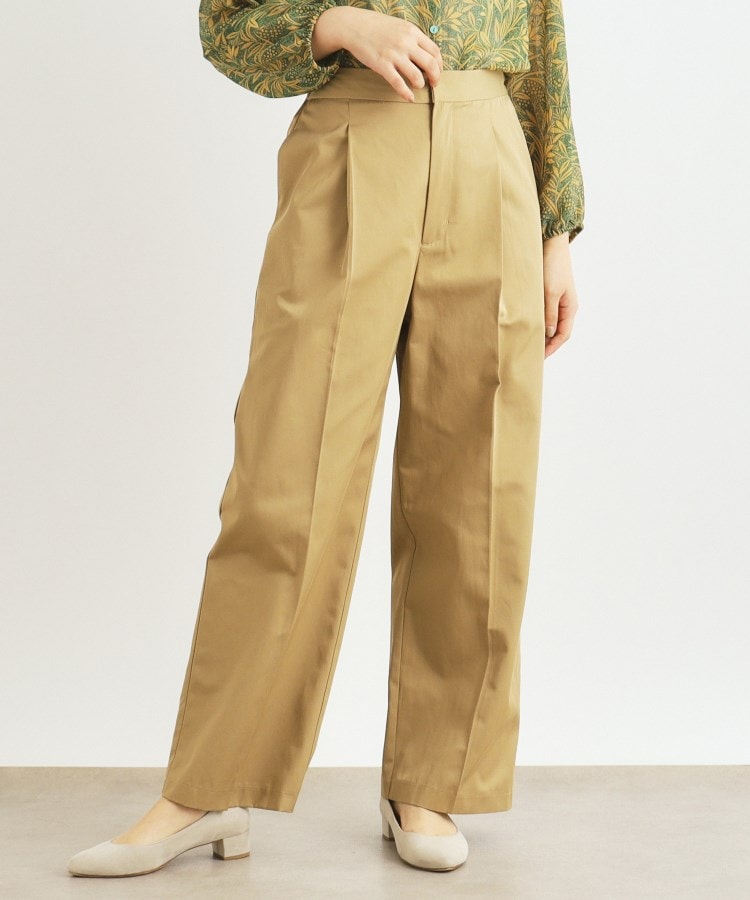 ローラアシュレイ(LAURA ASHLEY)のタックチノパンツ5