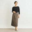 ローラアシュレイ(LAURA ASHLEY)の【コットン混チノ素材】ラッププリーツスカート3