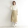 ローラアシュレイ(LAURA ASHLEY)の【コットン混チノ素材】ラッププリーツスカート6