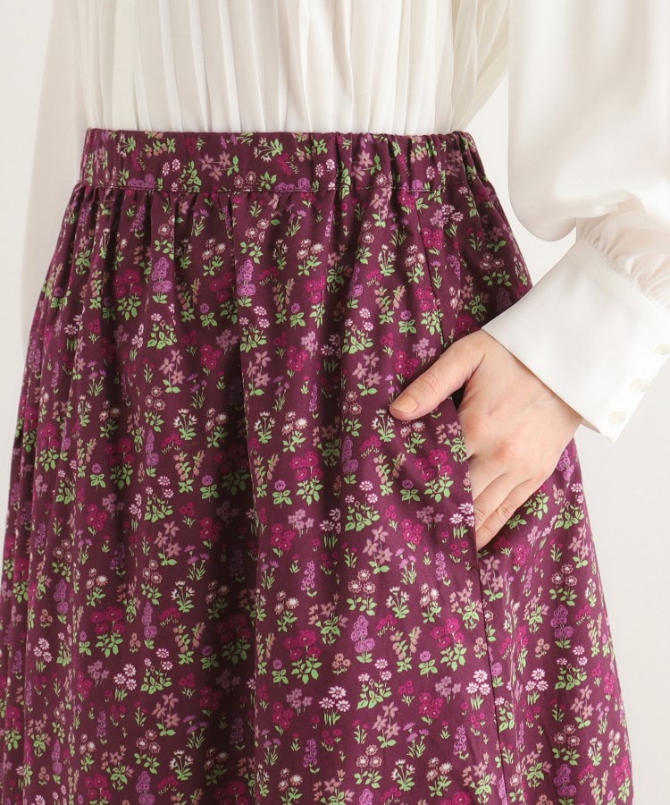 ローラアシュレイ(LAURA ASHLEY)の【洗える／コットン100％／ウエストゴム／同柄アイテムあり】ウズマ柄スカート14