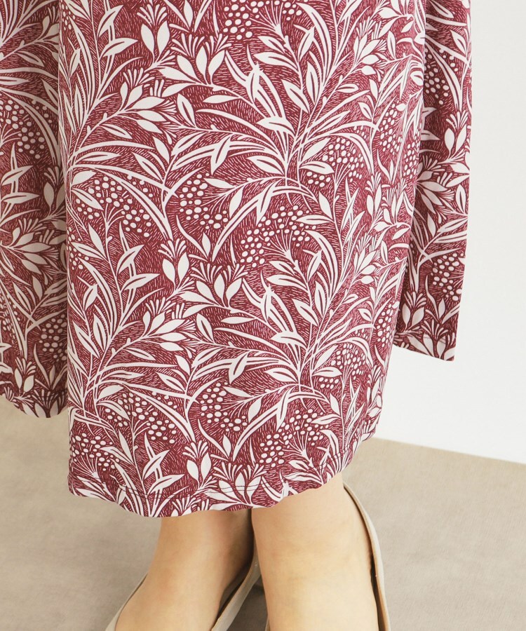 ローラアシュレイ(LAURA ASHLEY)の【洗える／ジャージ素材／同柄アイテムあり】ウッドブロック リーブス柄スカート14