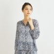 ローラアシュレイ(LAURA ASHLEY)の【楊柳生地／同柄アイテムあり】ウッドブロック リーブス柄ブラウス6