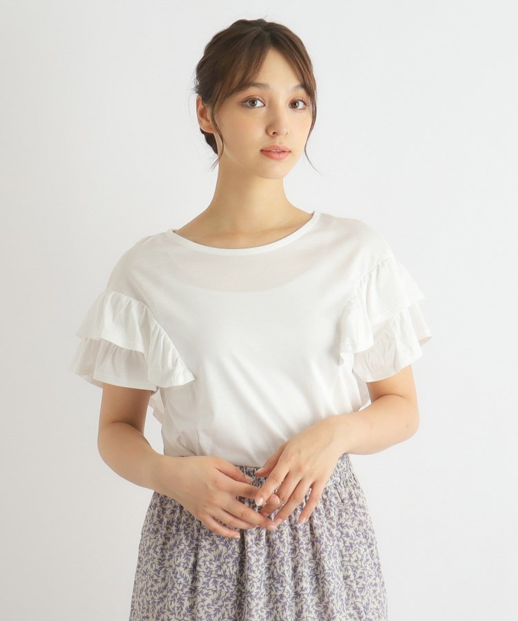 フリルカットソー(カットソー) | LAURA ASHLEY(ローラ フリルカットソー(カットソー) | LAURA ASHLEY(ローラ