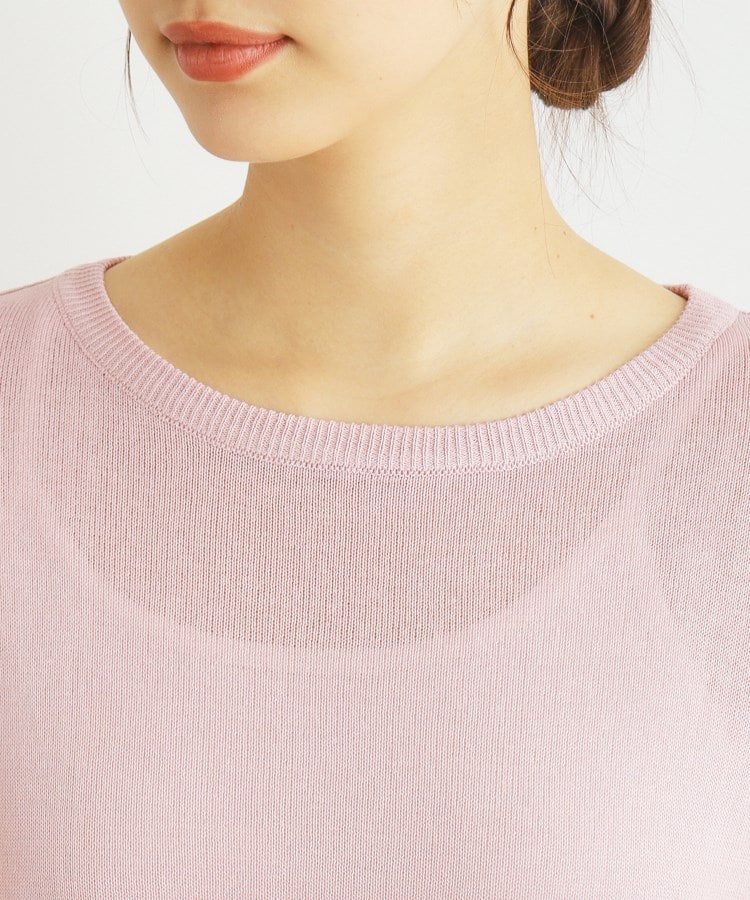 ローラアシュレイ(LAURA ASHLEY)の【ドロップショルダー】透かし編み半袖ニット16