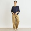 ローラアシュレイ(LAURA ASHLEY)の【ドロップショルダー】透かし編み半袖ニット7