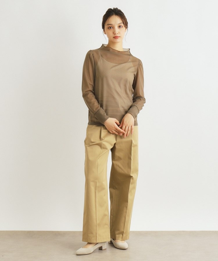 ローラアシュレイ(LAURA ASHLEY)の【シアー／洗える】シースルーカットソー7