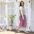 ローラアシュレイ(LAURA ASHLEY)の割繊シフォンプリーツスカート15