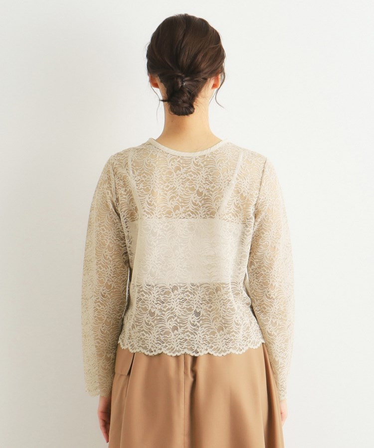 ローラアシュレイ(LAURA ASHLEY)の【2WAY／ストレッチ／羽織りアイテム】レースブラウス15