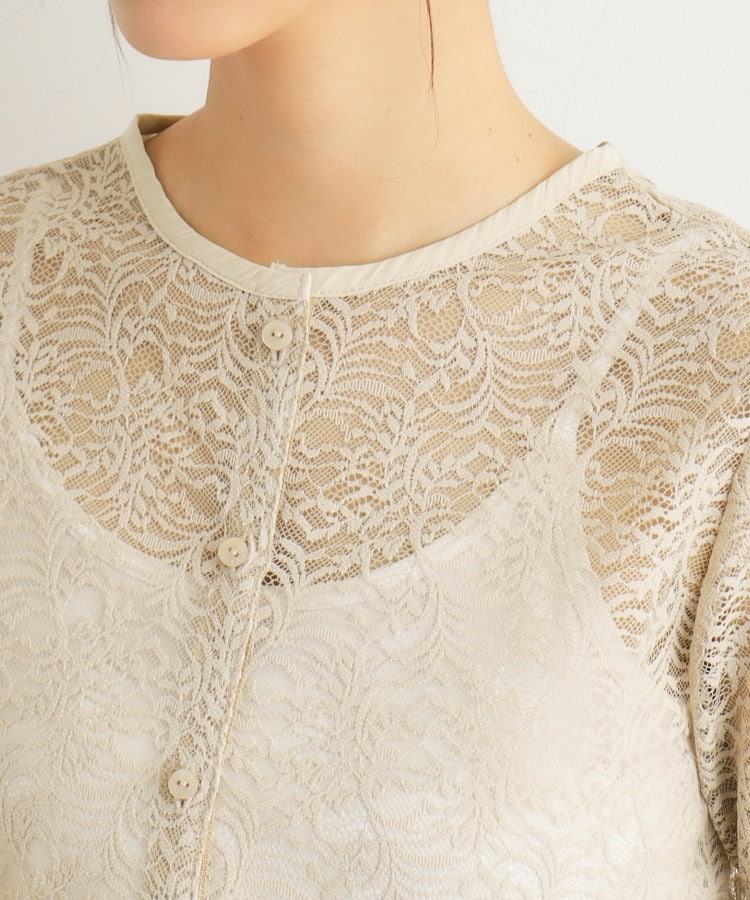 ローラアシュレイ(LAURA ASHLEY)の【2WAY／ストレッチ／羽織りアイテム】レースブラウス16