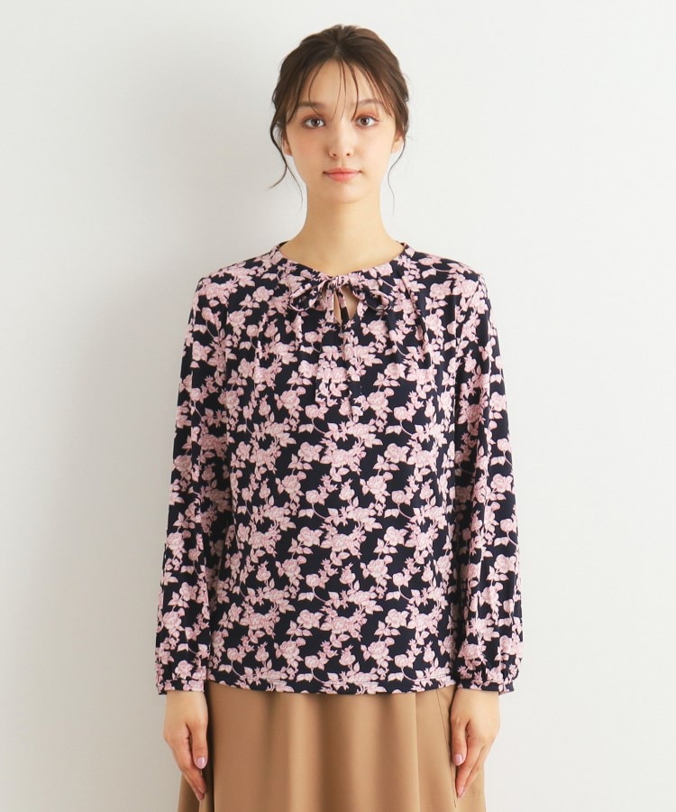 ローラアシュレイ(LAURA ASHLEY)の【洗える／ジャージ素材／同柄アイテムあり】ポリントン ローゼズ柄プルオーバー5