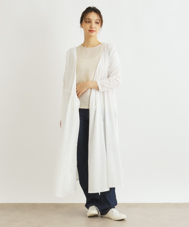 2WAY/刺繍入り/コットン100%】ラップワンピース(マキシ 2WAY/刺繍入り/コットン100%】ラップワンピース(マキシ