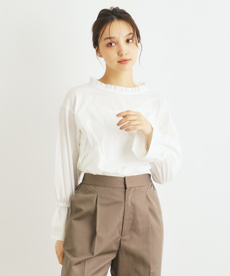 ローラアシュレイ(LAURA ASHLEY)の【コットン100％】プリマシャインフリルカットソー6