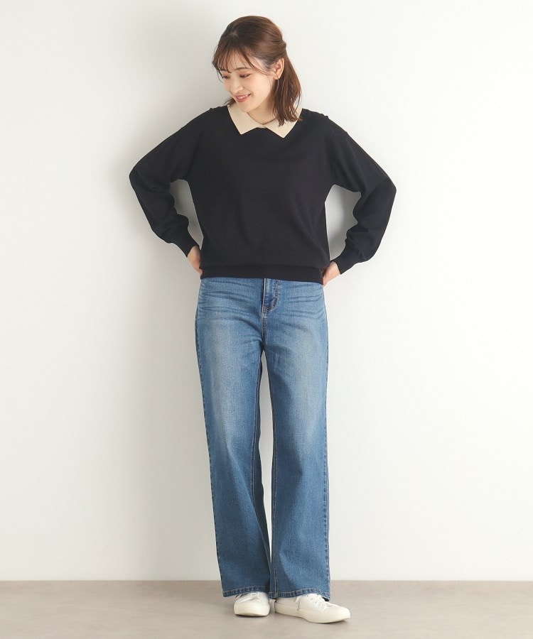 ローラアシュレイ(LAURA ASHLEY)の【4colors／Lサイズあり／コットン混／クレリックデザインあり】プルオーバーニット7