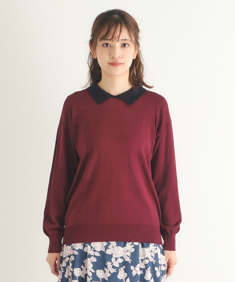 ローラアシュレイ(LAURA ASHLEY)の【4colors／Lサイズあり／コットン混／クレリックデザインあり】プルオーバーニット17