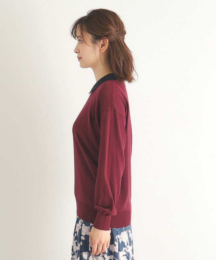 ローラアシュレイ(LAURA ASHLEY)の【4colors／Lサイズあり／コットン混／クレリックデザインあり】プルオーバーニット18