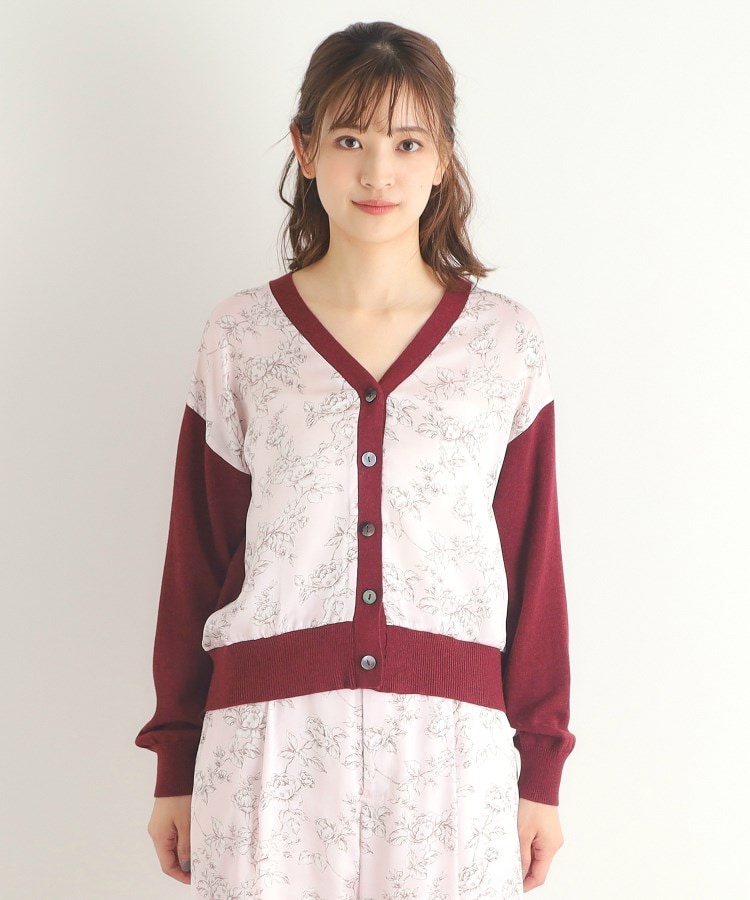 ローラアシュレイ(LAURA ASHLEY)の【Lサイズあり／3colors／同柄アイテムあり】ポリントン ローゼズ柄 パネルニットカーディガン13
