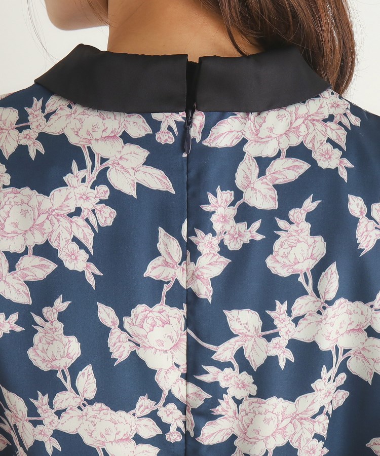 ローラアシュレイ(LAURA ASHLEY)の【襟取り外し可／3colors／同柄アイテムあり】ポリントン ローゼズ柄 サテンワンピース19