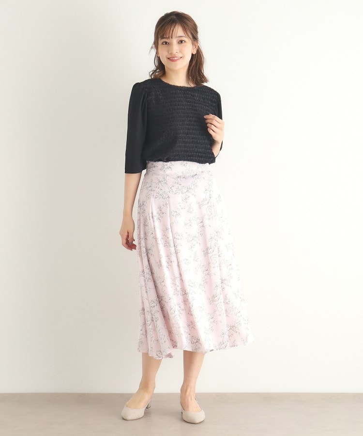 ローラアシュレイ(LAURA ASHLEY)の【ウエストゴム／3colors／同柄アイテムあり】ポリントン ローゼズ柄 サテンスカート7