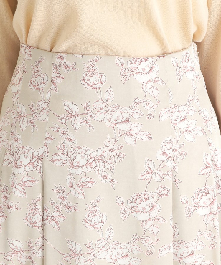 ローラアシュレイ(LAURA ASHLEY)の【ウエストゴム／3colors／同柄アイテムあり】ポリントン ローゼズ柄 サテンスカート16