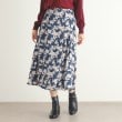 ローラアシュレイ(LAURA ASHLEY)の【ウエストゴム／3colors／同柄アイテムあり】ポリントン ローゼズ柄 サテンスカート10