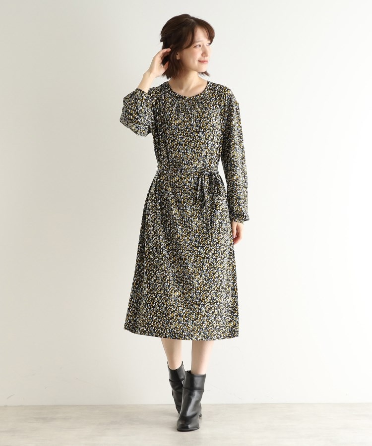ローラアシュレイ(LAURA ASHLEY)の【WEB限定／洗える／ジャージ素材】ペブルス柄ワンピース2