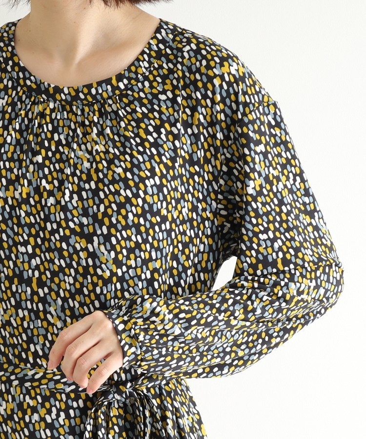 ローラアシュレイ(LAURA ASHLEY)の【WEB限定／洗える／ジャージ素材】ペブルス柄ワンピース9