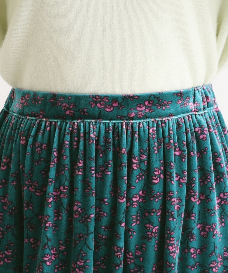 ローラアシュレイ(LAURA ASHLEY)の【ベルベット】ランナム柄フレアスカート12