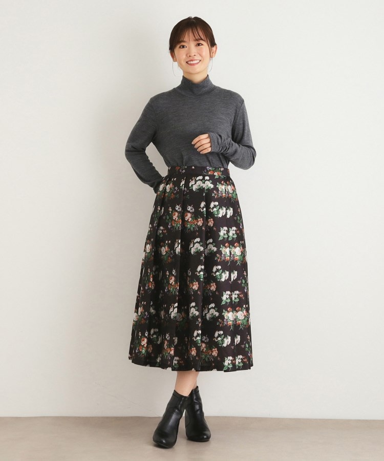 LAURA ASHLEY｜割繊シフォンプリーツスカート | Rakuten Fashion